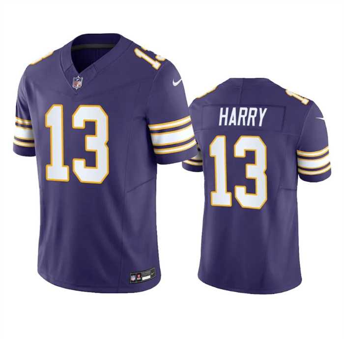 Men & Women & Youth Minnesota Vikings #13 N'Keal Harry Purple 2023 F.U.S.E. Throwback Vapor Untouchable Limited Jersey,We sell and wholesale Men & Women & Youth Minnesota Vikings #13 N'Keal Harry Purple 2023 F.U.S.E. Throwback Vapor Untouchable Limited Jersey on line form chian!